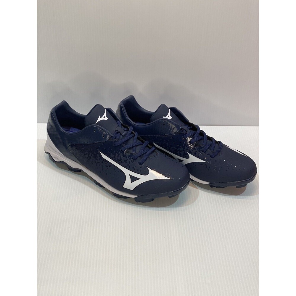 MIZUNO MENS CLEAT BASEBALL SHOE US 12 WAVE SELECT NINE NAVY BLUE WHITE NEW NWT